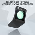 Pikkukuva 4 / 6: SKALO Samsung Z Flip6 Ultrathin Skin-touch Fold Suojakuori - Musta
