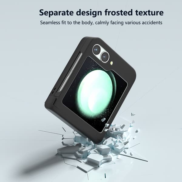 SKALO Samsung Z Flip6 Ultrathin Skin-touch Fold Suojakuori - Musta