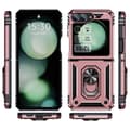 Pikkukuva 8 / 8: SKALO Samsung Z Flip6 Armor Hybridi metallirengas kuori - Ruusukulta