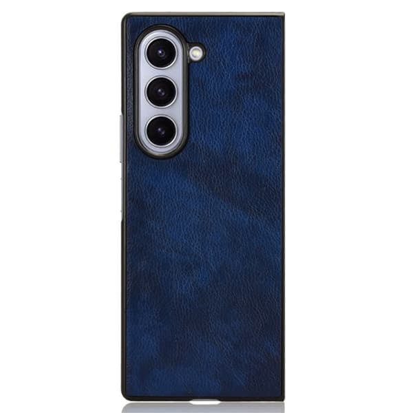 SKALO Samsung Z Fold6 PU-læder Cover - Blå