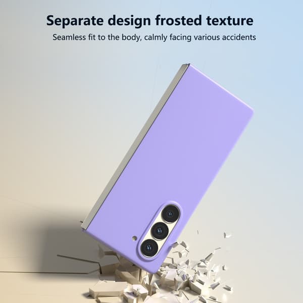 SKALO Samsung Z Fold6 Ultratynd Skin-touch Fold Cover - Lilla