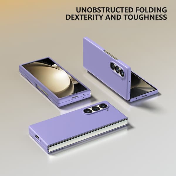 SKALO Samsung Z Fold6 Ultratynd Skin-touch Fold Cover - Lilla
