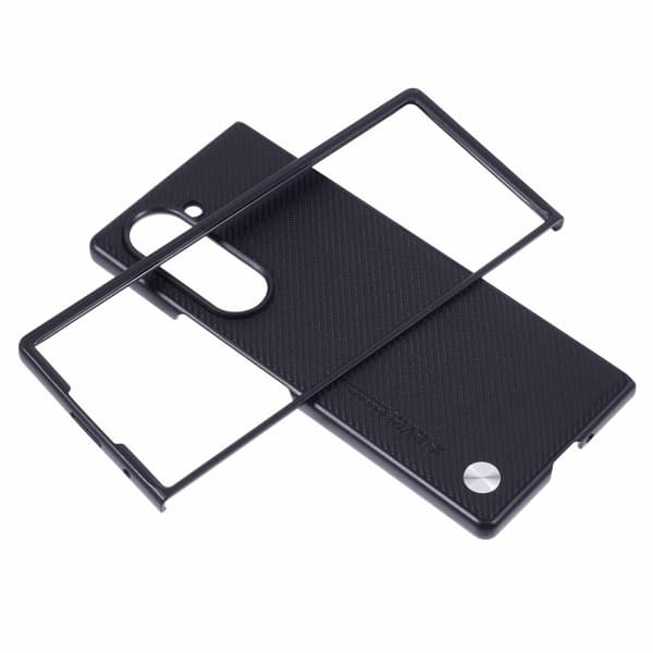 X-LEVEL Samsung Z Fold6 Carbon Fiber Fold Suojakuori - Musta