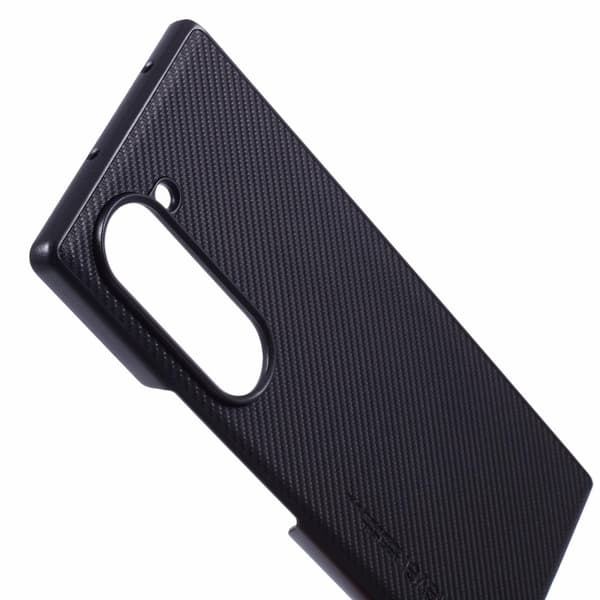 X-LEVEL Samsung Z Fold6 Carbon Fiber Fold Suojakuori - Musta