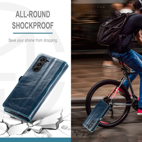 CaseMe Samsung Z Fold6 Plånboksfodral - Blå