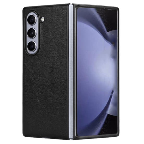 SKALO Samsung Z Fold6 PU-læder Cover - Sort