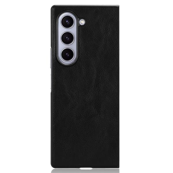 SKALO Samsung Z Fold6 PU-læder Cover - Sort