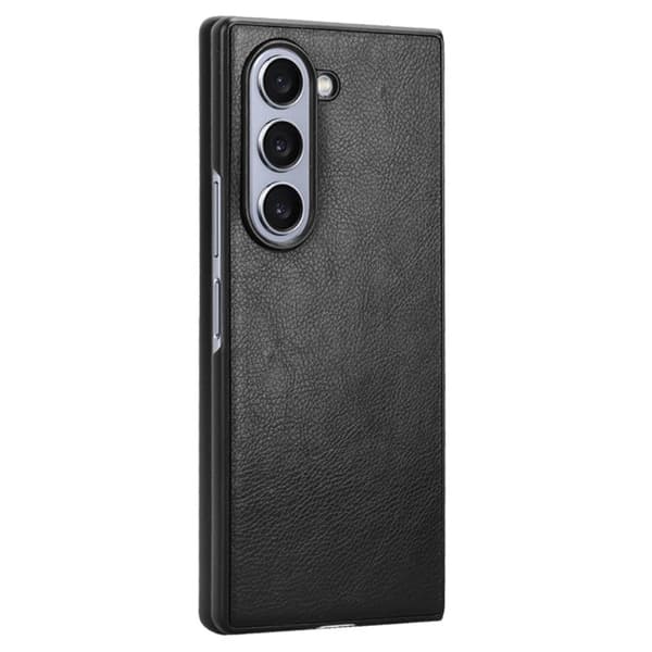 SKALO Samsung Z Fold6 PU-læder Cover - Sort