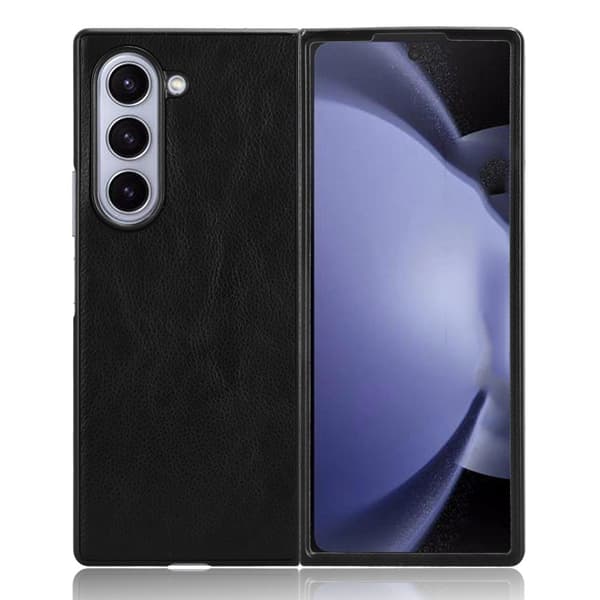 SKALO Samsung Z Fold6 PU-læder Cover - Sort