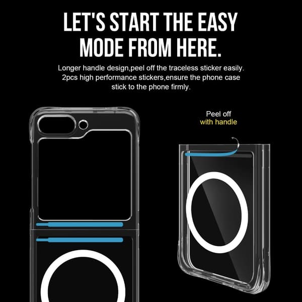 SKALO Samsung Z Flip6 Extra Strong Hybrid Magnetring Skal