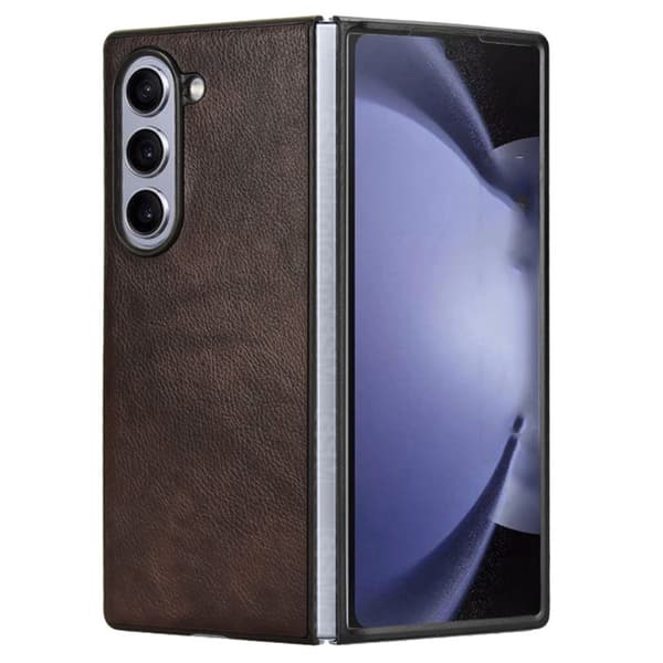 SKALO Samsung Z Fold6 PU-Läder Skal - Brun