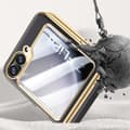 Pikkukuva 4 / 7: Samsung Z Flip6 SKALO Gold Edge Suojakurori - Musta