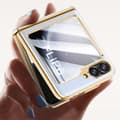 Pikkukuva 7 / 7: Samsung Z Flip6 SKALO Gold Edge Suojakurori - Musta