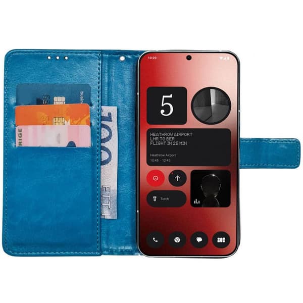 Lompakkokotelo 3-kortti Nothing Phone 2a Plus - Vaaleansininen