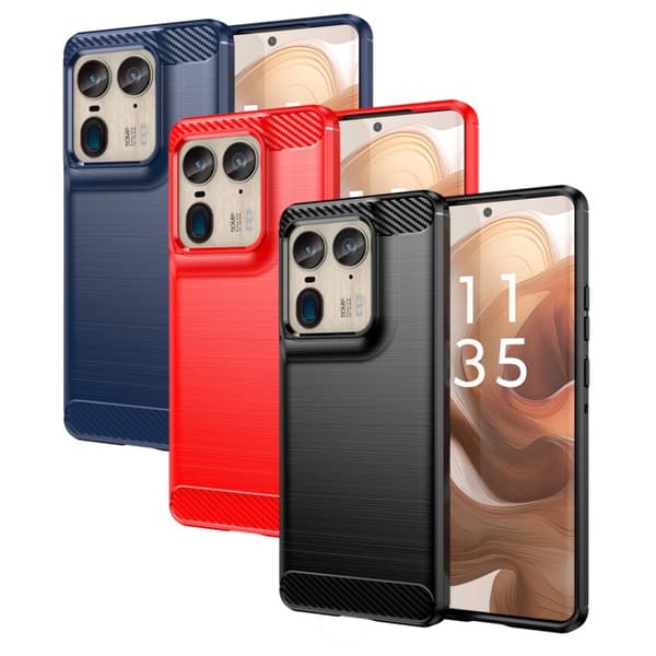 SKALO Motorola Edge 50 Ultra Armor Carbon Stöttåligt TPU-skal
