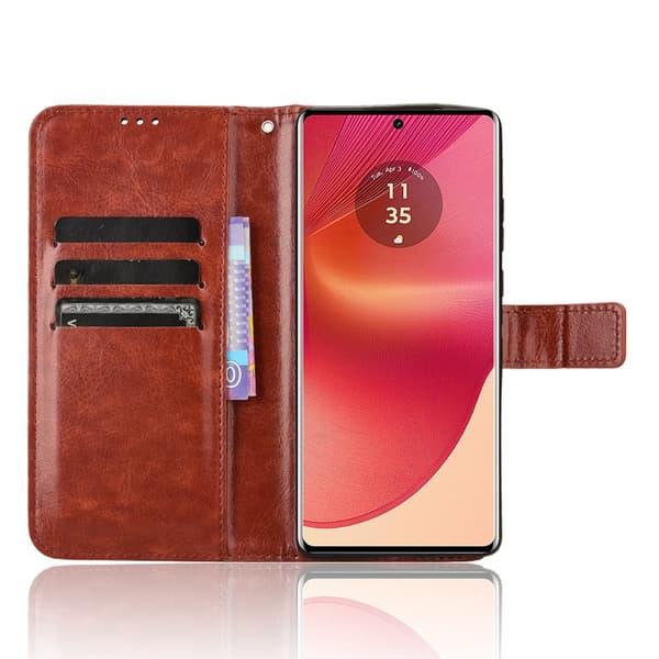 SKALO Motorola Edge 50 Fusion PU-Läder Plånboksfodral