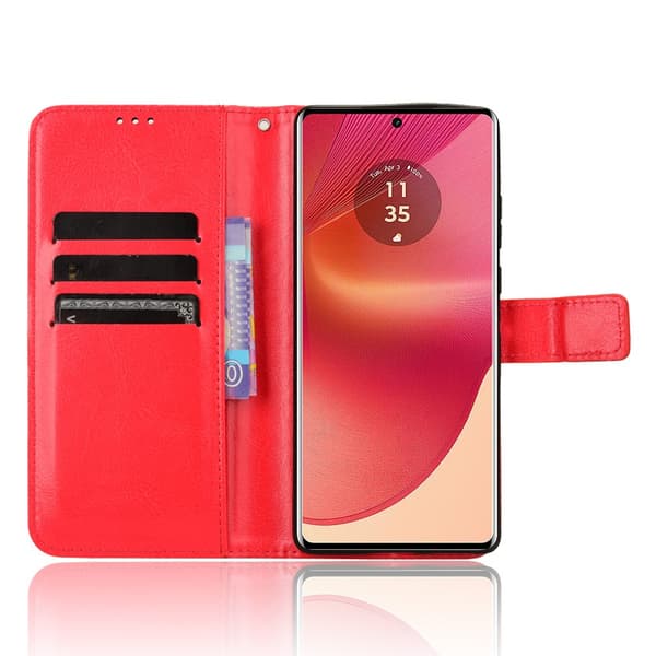 SKALO Motorola Edge 50 Fusion PU-Läder Plånboksfodral
