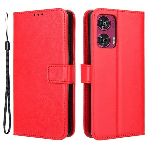 SKALO Motorola Edge 50 Fusion PU-Läder Plånboksfodral