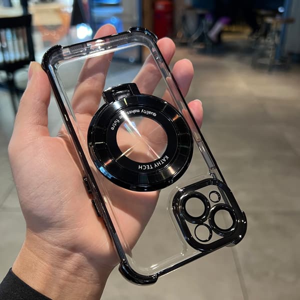 INF Beskyttende deksel med magnetisk stativ for iPhone 15-serien iPhone 15 Plus
