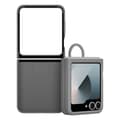 Miniatyrbild 2 av 4: Originalfodral till Samsung Galaxy Z Flip 6 med smal silikonring Samsung grå