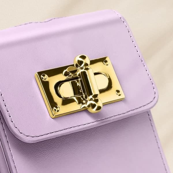 Axelrem för alla Smartphone Flip Elegant Design Purple