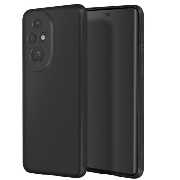 Fodral till Honor 200 Pro Silikon Matt Finish Soft Touch Black