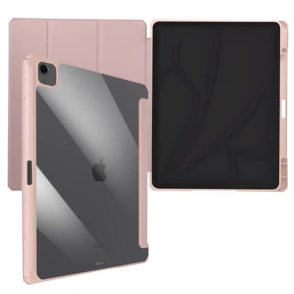 Skal till iPad Air 13 2024 - AVIZAR - Videostöd / Tangentbord - Pulverrosa