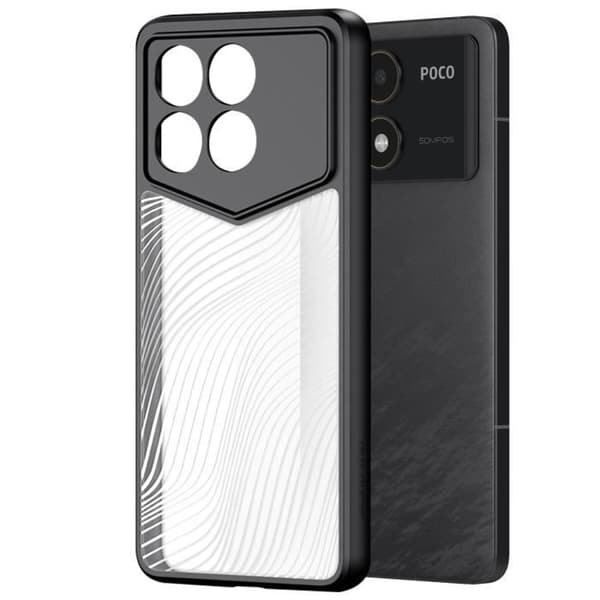 Fodral till Xiaomi Poco F6 Pro Stötsäkert Boreal Mönster Dux Ducis Svart