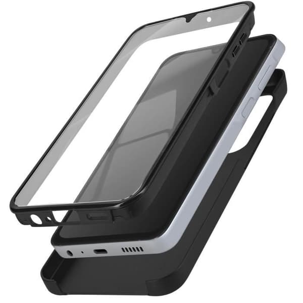 Helt fodral till Samsung A05S Hard och Front Soft Touch Black