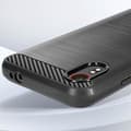 Miniatyrbild 3 av 4: Fodral till Samsung Galaxy Xcover 7 - AVIZAR - Carbon and Brushed Black Effect - Halvstyvt fodral