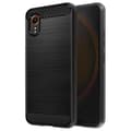 Miniatyrbild 1 av 4: Fodral till Samsung Galaxy Xcover 7 - AVIZAR - Carbon and Brushed Black Effect - Halvstyvt fodral