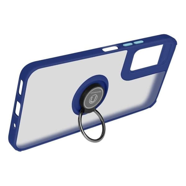 Fodral till Motorola Moto G24 - AVIZAR - Metal Ring Video Support - Blå