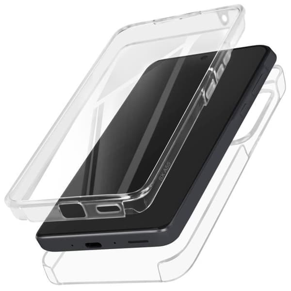 AVIZAR Helfodral till Samsung A55 - Hårt och mjukt Transparent Touch Front - Ultra-resistent