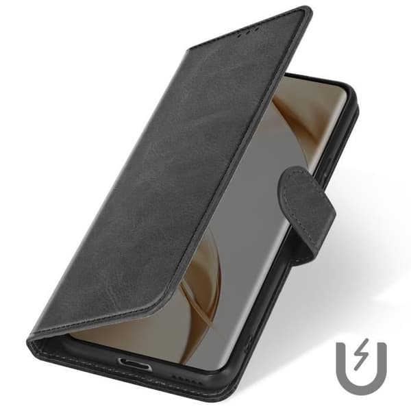 Fodral till Honor 200 Pro Handledsrem Flip Wallet Stand Black