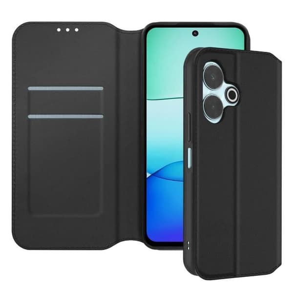 Fodral till Xiaomi Redmi 13 - AVIZAR - Korthållare och videostöd Svart - Halvstyvt - Blandat - Smidigt