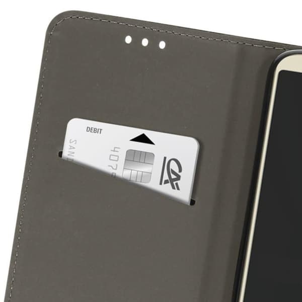 Fodral till Motorola G6 Play och Moto E5 - AVIZAR - Svart - Halvstyvt - Syntetiskt - Blandat