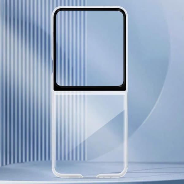 Original silikonfodral för Samsung Galaxy Z Flip 6 Flexibelt och tunt Samsung Transparent