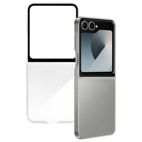 Original silikonfodral för Samsung Galaxy Z Flip 6 Flexibelt och tunt Samsung Transparent