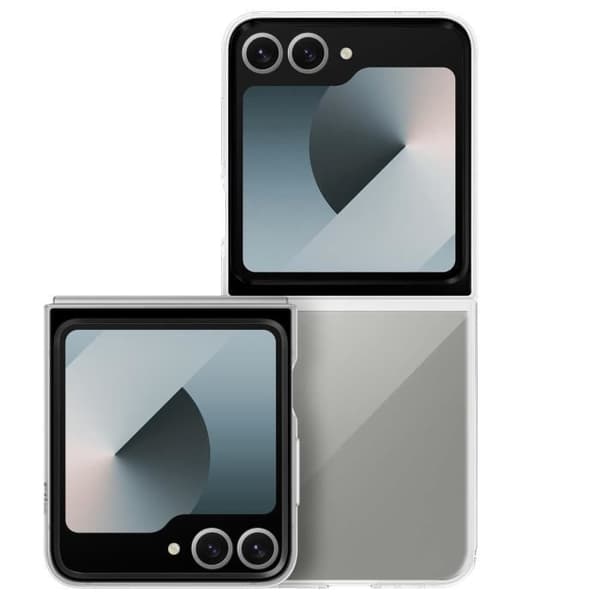 Original silikonfodral för Samsung Galaxy Z Flip 6 Flexibelt och tunt Samsung Transparent