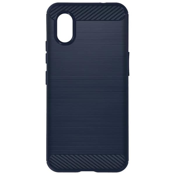 Fodral till Samsung Galaxy Xcover 7 - AVIZAR - Mjuk kol och borstad effekt - Midnattsblå