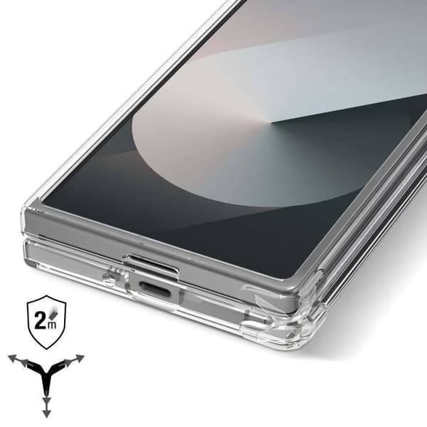 360° hårt fodral till Samsung Galaxy Z Fold 6 - FORCE CASE - Tunt ljus - Genomskinlig