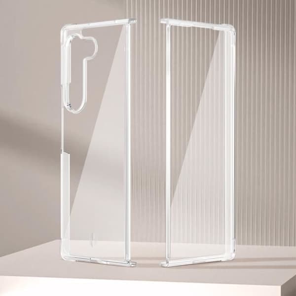 360° hårt fodral till Samsung Galaxy Z Fold 6 - FORCE CASE - Tunt ljus - Genomskinlig