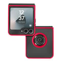 Miniatyrbild 2 av 4: Fodral till Samsung Galaxy Z Flip 6 - AVIZAR - Röd - Metal Ring Video Support