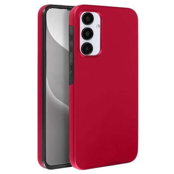 Helt fodral till Samsung A55 - AVIZAR - Röd - Stel - Mjuk - Touch