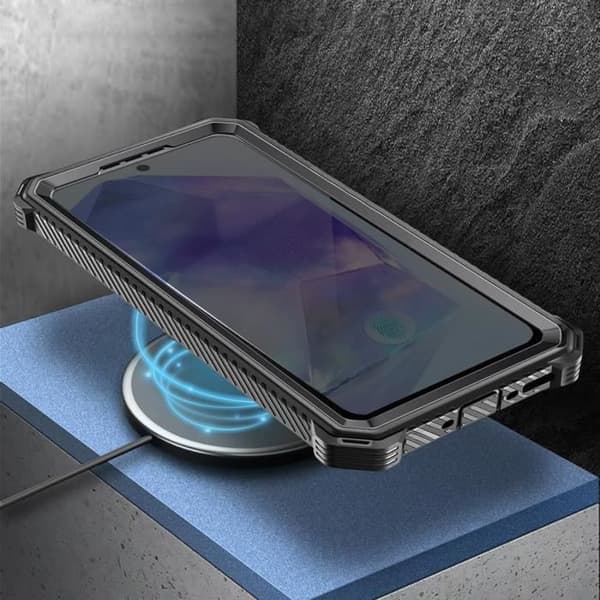 Kolfodral till Samsung Galaxy A55 Fullt skydd Stötsäkert I-Blason Svart