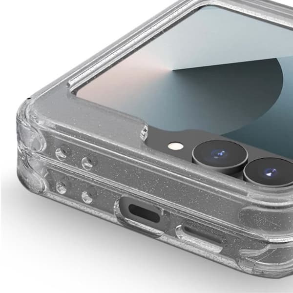 Glitterfodral till Samsung Galaxy Z Flip 6 Anti-fall 2m Tunt Lättstyrka Transparent fodral