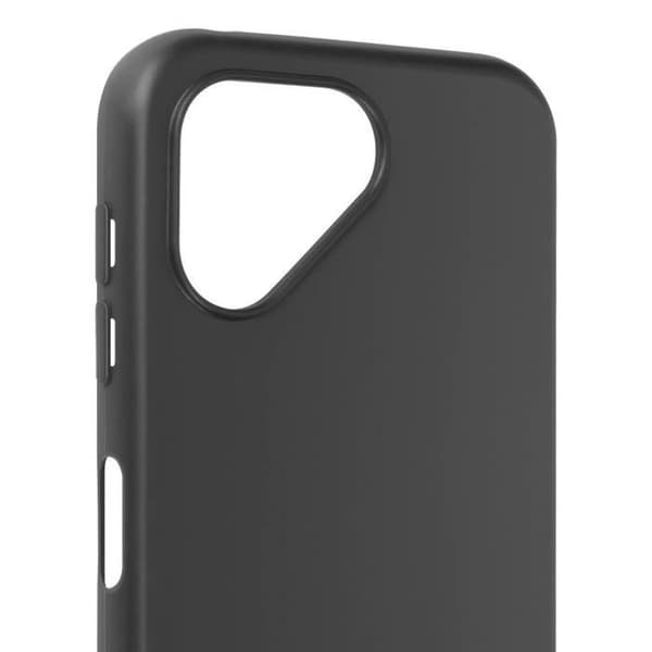 Fodral till Fairphone 5 - AVIZAR - Silikon Matt Finish - Svart - Skydd mot repor och stötar