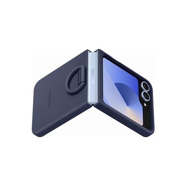Galaxy Z Flip6 Silikonfodral Marinblå