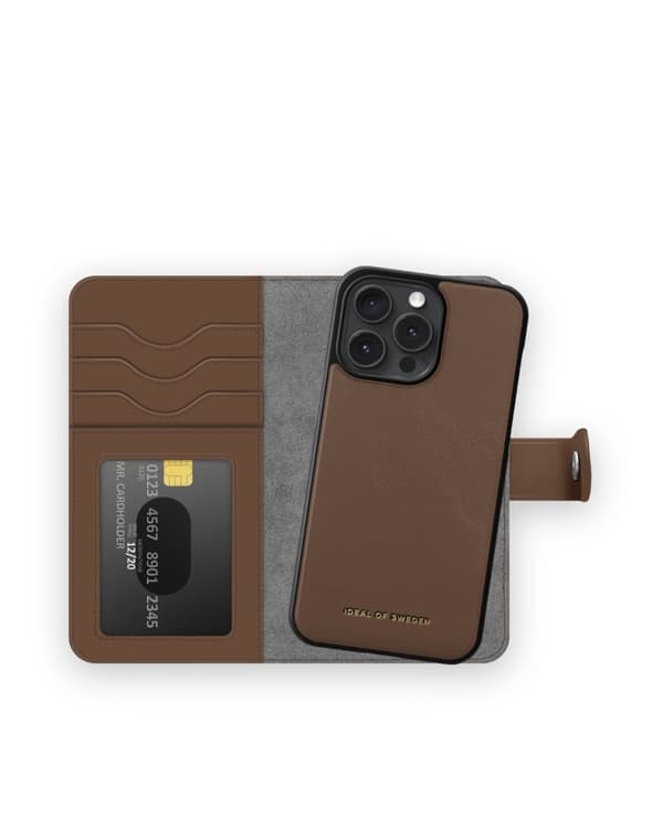 Magnet Wallet+ iPhone 15 Pro Max Dark Brown