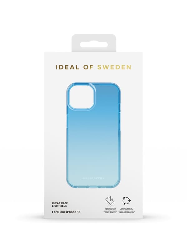 Clear Case iPhone 13 / 14 / 15 / 16e Light Blue